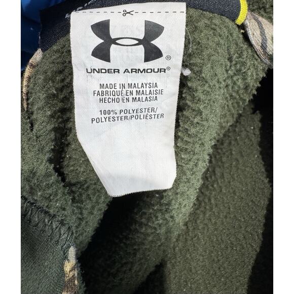 Under Armour Men's X-Large Full Zip Hoodie Sweatshirt Realtree Camo Hunting - Picture 12 of 13